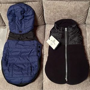 Cozy Paws Navy and Black Dog Jacket